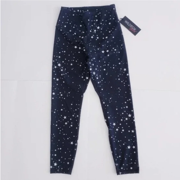 WILDFOX SWEAT Black Scattered Star Leggings Size Small - Picture 4 of 10